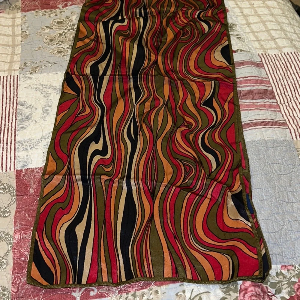 Charter Club 100% Silk oblong scarf 26” x 11”